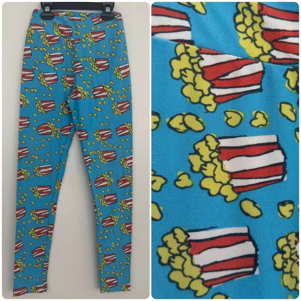 Lularoe Popcorn Print Leggings, Unicorn Print!